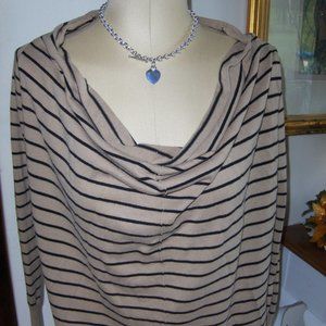 Love By Design Cowl Draped Neck Women's Top S